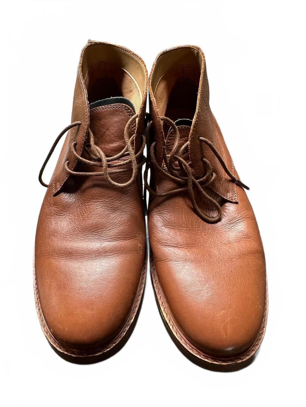 Clarks Men 11 Brown Leather Chukka Boots Made in India